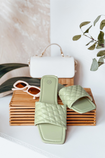 Női SATELIVA flip-flopok zöld Dstreet ZY0971