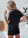 Női edzőruha szett LOVE SPORT fekete Dstreet AY1135 AY1135_4