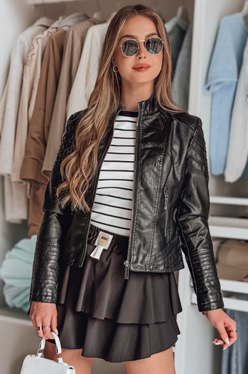 Női dzseki FASAR fekete színben Dstreet TY2849