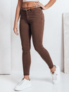 Női skinny nadrág övvel VIVASKIN barna Dstreet UY2742 Dstream UY2742