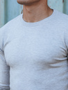 Sweter męski klasyczny jasnoszary Dstreet WX2212
