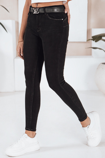 Női BLACKIN skinny farmernadrág fekete Dstreet UY2221
