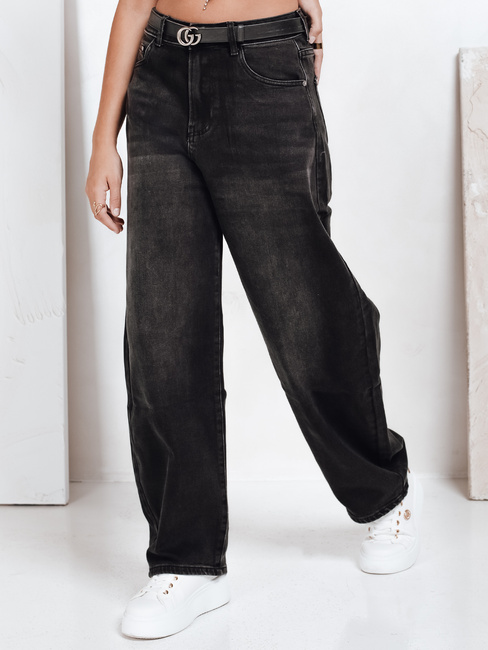 Női ballonos szabású farmer fekete Dstreet UY2741 UY2741