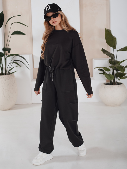 Női melegítő szett CHARM fekete Dstreet AY0957 AY0957