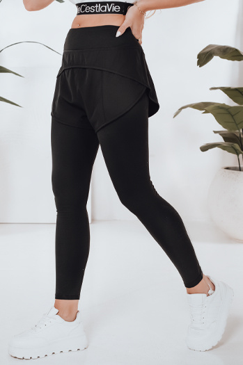 Női sportos leggings GIRLJUMP fekete Dstreet UY2722