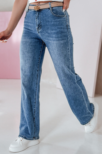 Női egyenes farmer nadrág VELLISATE kék Dstreet UY2666