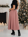 Női midi szoknya rózsaszín Dstreet CY0476z