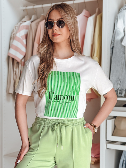 Női póló LAMOUR fehér Dstreet RY2586