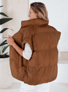 Női steppelt mellény NIMIA camel színben Dstreet TY3249