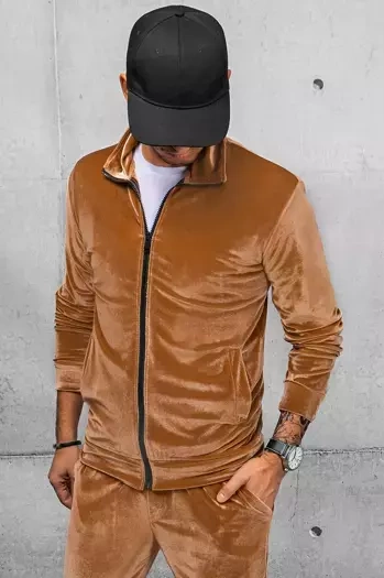 Férfi szabadidő pulóver Szín Camel DSTREET BX5539