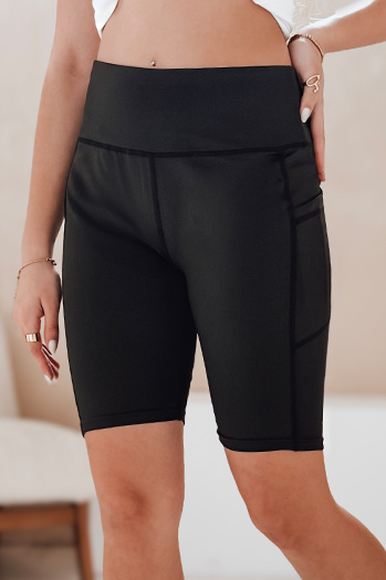 Női kerékpáros rövidnadrág SPORT LOVER fekete Dstreet SY0423