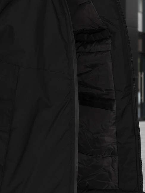 Férfi télikabát kapucnival fekete Dstreet TX5123