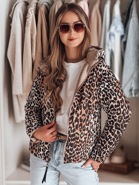 Női átmeneti dzseki fordítható ZIBERKA bézs Dstreet TY4870