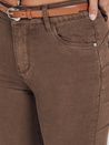 Női skinny nadrág övvel VIVASKIN barna Dstreet UY2745