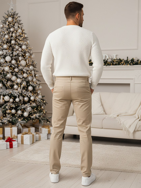 Férfi bézs színű nadrág Dstreet UX4410z