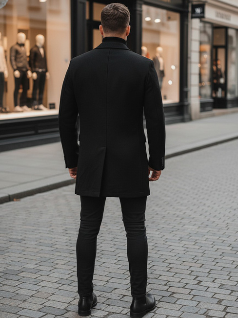 Férfi kabát fekete színben CX0380