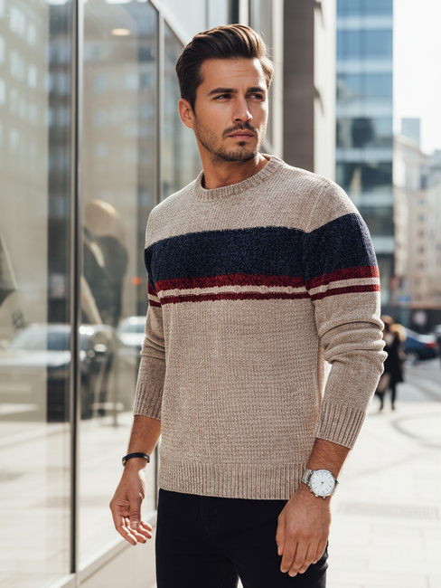 Férfi barna pulóver Dstreet WX2243z