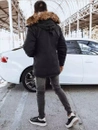 Férfi téli dzseki kapucnival fekete színben Dstreet TX4312