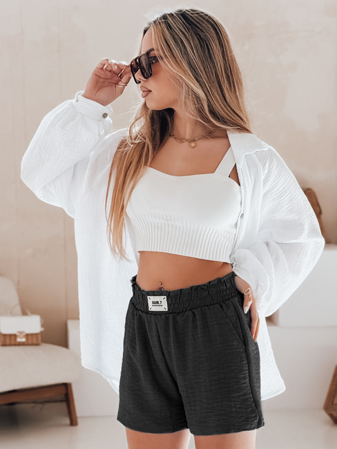 Női rövidnadrág OWN STYLE fekete Dstreet SY0451