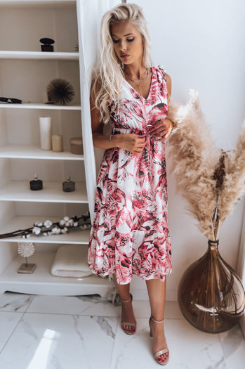 Nyári női ruhá MADAM Szín Fehér DSTREET EY1808z