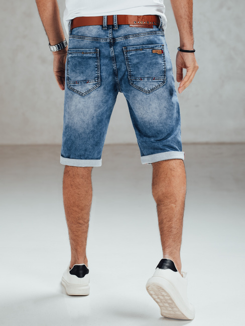 Férfi kék farmer rövidnadrág övvel Dstreet SX2558