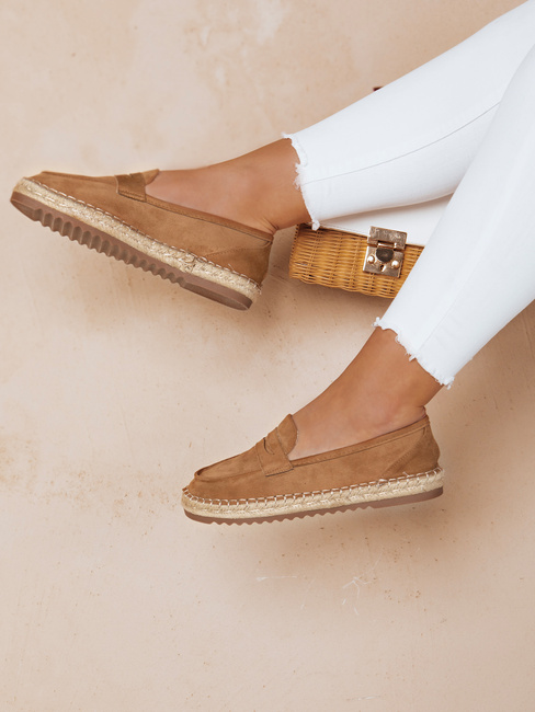 Női JUDANA camel mokaszinok Dstreet ZY0639 ZY0639