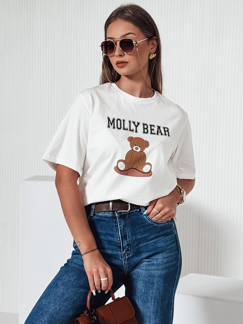 Női MOLBER ekrü póló Dstreet RY2571