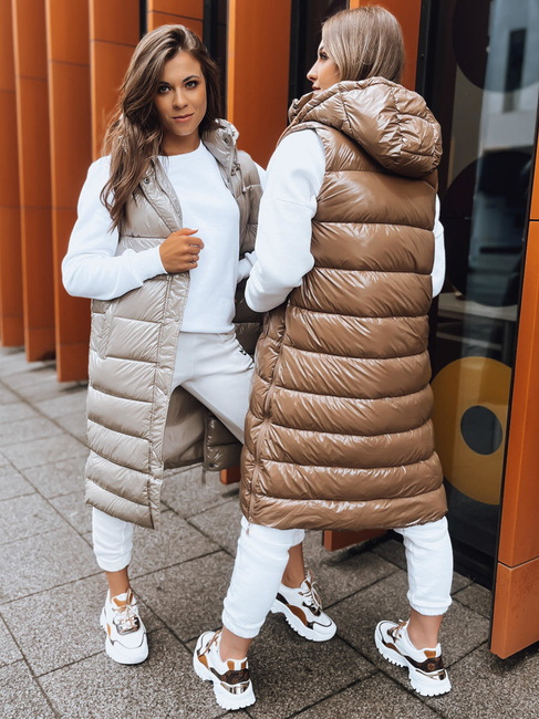 Női steppelt mellény GANTINI Szín Camel DSTREET TY3741