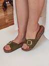 Női parafa flip-flop KORKISTI zöld Dstreet ZY0913 ZY0913