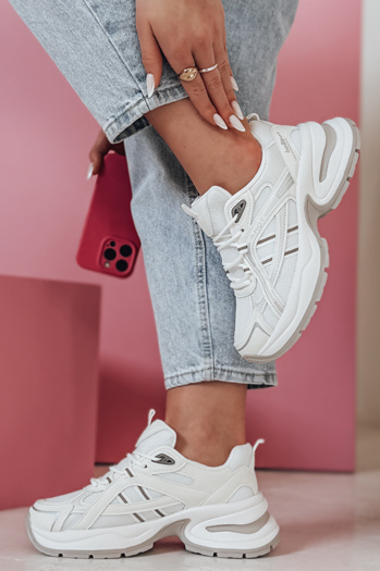 MODERMAX női fehér Dstreet tornacipő ZY0898