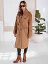 Női télikabát hosszú oversize camel Dstreet NY0766