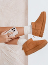 Női platform hó csizma camel Dstreet ZY1074 ZY1074