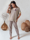 Női oversize blúz SHINE LOVE mokka Dstreet RY2911 Dstreet RY2911