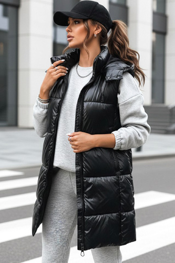 GANT női hosszú mellény fekete Dstreet TY3839