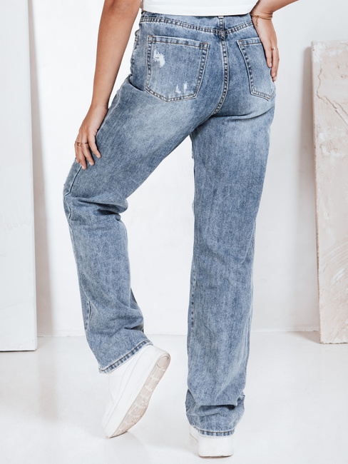 Női farmer nadrág lyukacsos kék Dstreet UY2812 UY2812