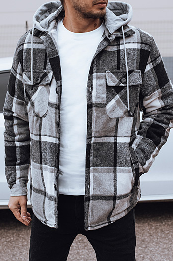 Férfi kapucnis dzseki fekete Dstreet TX4958