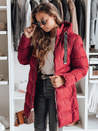 Női télikabát kapucnival GABRIELLE bordó Dstreet TY4920 TY4920