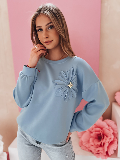 Női egyméretű FLORINE pulóver kék Dstreet RY2764