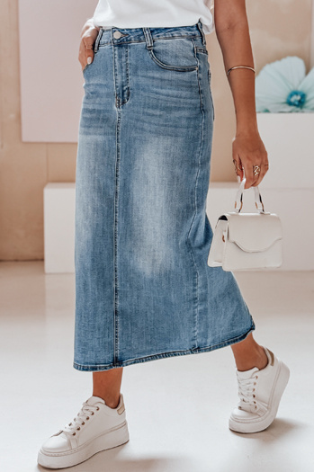 Maxiszoknya farmer MAXI LONG kék Dstreet CY0478