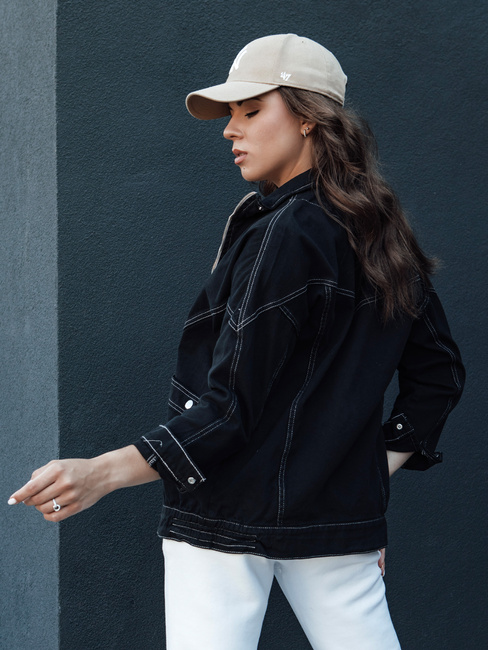 Kurtka damska jeansowa BERENICES czarna Dstreet TY4410