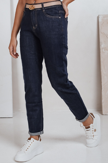 Női mom fit farmernadrág tengerészkékDstreet UY2781