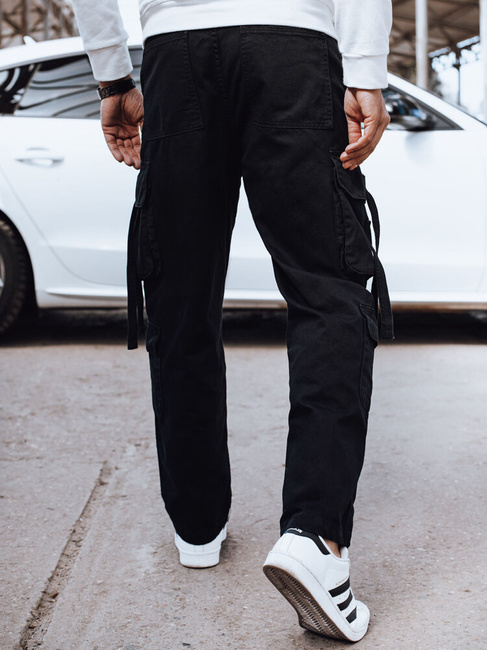 Spodnie męskie bojówki czarne Dstreet UX4325