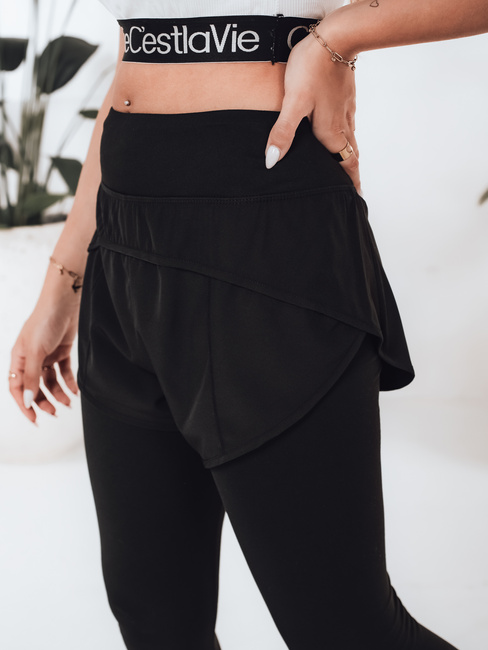 Női sportos leggings GIRLJUMP fekete Dstreet UY2722