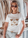 Női szív póló LOVETIK fehér Dstreet RY2735 RY2735