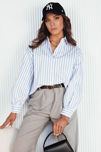 Női ing MARTIE fehér és kék Dstreet DY0373