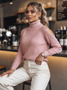 Női garbó pulóver ARIEL Szín Rózsaszín DSTREET MY1702