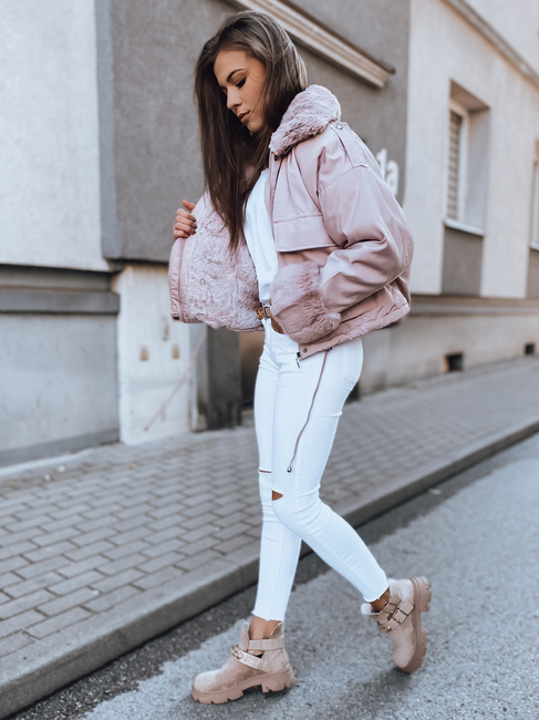Női oversize dzseki OLIVIERA Szín Rózsaszín DSTREET TY2072z