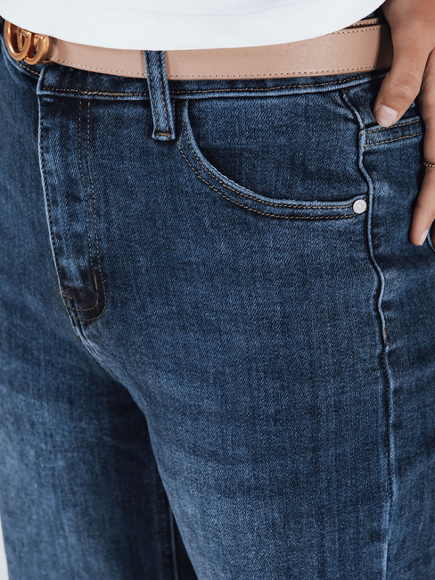 Női széles szárú farmernadrág tengerészkék Dstreet UY2782