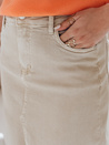 Denim maxiszoknya TELL ME MAXI bézs Dstreet CY0480