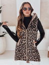 Női steppelt camel ELMERA mellény camel színben Dstreet TY5029